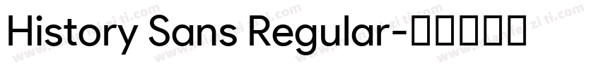 History Sans Regular字体转换